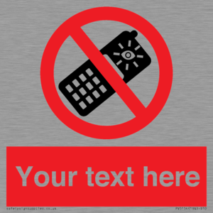 Custom No camera phones Sign